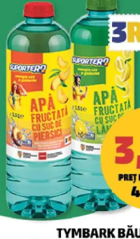 Suporter Apă fructată cu suc piersici / lămâie 1,5 l
