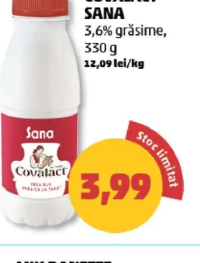 Covalact Sana 3,6% grăsime, 330g