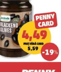 Jardinelle Măsline negre fără sâmburi 340 g
