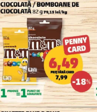 M&M's Arahide învelite în ciocolată / bomboane de ciocolată 82 g