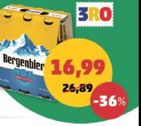 Bergenbier Bere Blondă 5% alcool, 6x330 ml