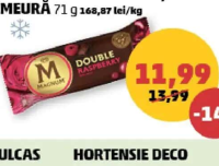 Magnum Double Înghețată Zmeură 71 g