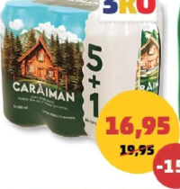 Caraiman Bere Blondă 4,6% alcool, 6x500 ml