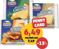 Hochland Brânză topită felii smântână/cașcaval/cedar 140g