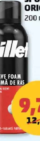 Gillette Spumă ras original 200 ml