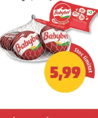 Babybel Brânză 3 x 20g