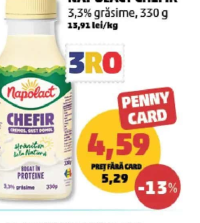 Napolact Chefir 3,3% grăsime, 330g
