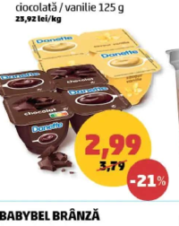 Mix Danette ciocolată / vanilie 125g