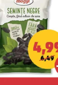 Mogyi Semințe Floarea Soarelui Negre nesărate 200g