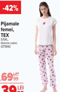 TEX Pijamale femei, S/5XL, diverse culori, 1273942