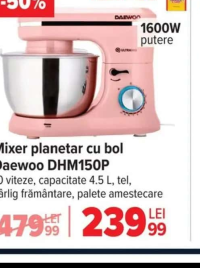 Daewoo Mixer planetar cu bol DHM150P