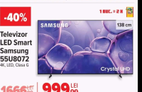 Samsung Televizor LED Smart 55U8072 4K, LED, Clasa G, Crystal UHD 138 cm