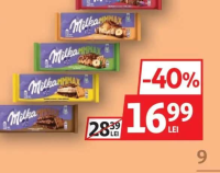MILKA CIOCOLATĂ DIVERSE SORTIMENTE 250-300G