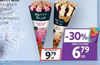 BETTY BLUE ÎNGHEȚATĂ CORNET DIVERSE SORTIMENTE 170ML
