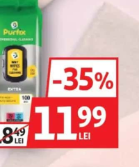 Purfix Șervețele Umede Îngrijire Casă 100 buc