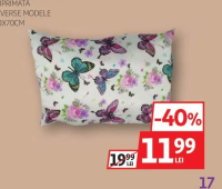 Pernă microfibră imprimată diverse modele 50x70cm