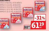 Huggies Pants Scutece chiloțel fete/băieți diverse mărimi 44-58buc