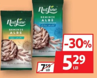 NUTLINE SEMINȚE ALBE/ ALBE EXTRA SĂRATE DE FLOAREA-SOARELUI 100G