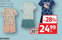 Inextenso Pijama copii diverse culori mărimi 3-14 ani