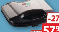 DAEWOO DSM20X SANDWICH MAKER PUTEREA 800W PLACI NEADERENTE, NEGRU