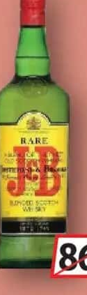 J&B Rare Whisky Scotch 40% Alcool 1L