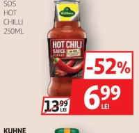 Kuhne Sos Hot Chilli 250ml