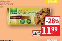 GULLON FURSECURI CU CIOCOLATĂ FĂRĂ ZAHĂR 125G