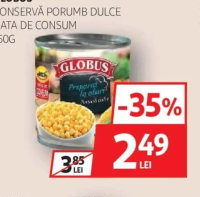 Globus Conservă porumb dulce 150g