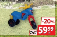 SPIDER TRICICLETĂ FĂRĂ PEDALE