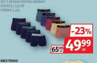 Inextenso Set 5 boxeri pentru bărbați diverse culori mărimi S-2XL