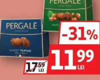 Pergale Trufe de ciocolată diverse sortimente 200g