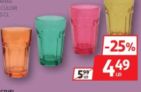 ACTUEL Pahar 4 culori 40 cl