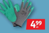 Evotools Mănuși latex tricotate verzi/gri, diverse mărimi 8/9/10/11