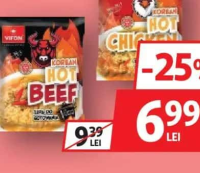 VIFON SUPĂ COREEANĂ PUI PICANT / CHIPS DE CREVEȚI PICANT 100-105G