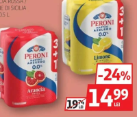 Peroni Bere Aromatizată Fără Alcool Arancia Rossa / Limone di Sicilia 3+1 x 0.5 L