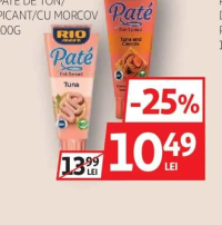 Rio Mare Pate de ton picant/cu morcov 100g