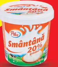 Pilos Smântână 20% grăsime 1kg