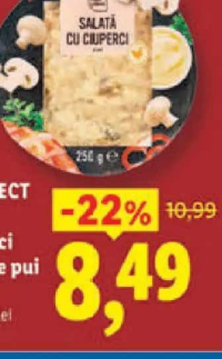 Chef Select Salată cu ciuperci și piept de pui 250g