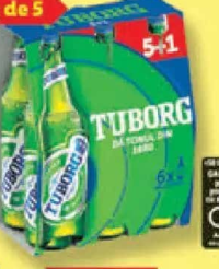 Tuborg Bere blondă alc. 5% vol. (5+1) x 0,33 L
