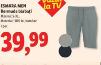 LIVERGY Bermude bărbați S-XL
