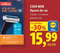 CIEN MEN Aparat de ras 5 lame + 2 rezerve