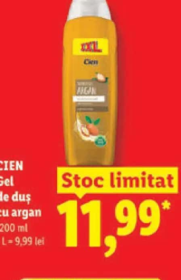 CIEN Gel de duş cu argan 1200 ml