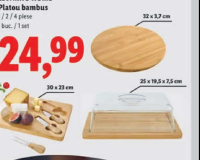 Livarno Home Platou bambus, 1 / 2 / 4 piese