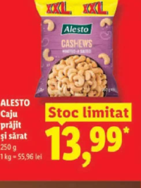ALESTO Caju prăjit și sărat 250 g