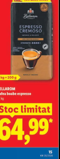 BELLAROM Cafea boabe espresso 1,2 kg