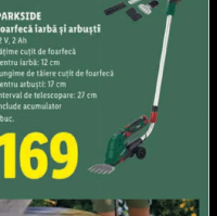PARKSIDE Foarfecă iarbă și arbuști 12 V 2 Ah