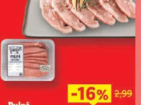 Pulpă de porc feliată pentru șnițel per 100 g
