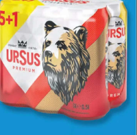 Ursus Premium Bere blondă (5+1) x 0,5 L