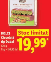 Bolci Ciocolată tip Dubai 100 g