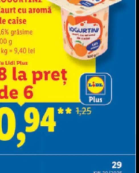 IOGURTINI Iaurt cu aromă de caise 1,6% grăsime 100 g